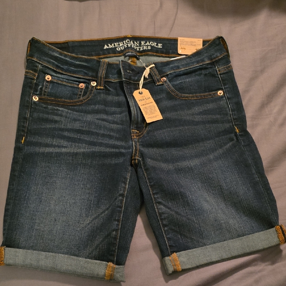 American Eagle Outfitters Blue Jean Shorts Classic Fit